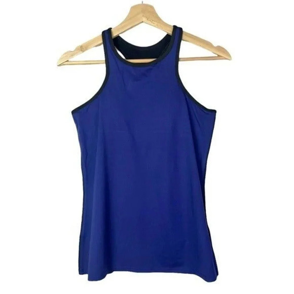 Fabletics Purple & Black Neve Fitted Athletic Tank Top S - Picture 2 of 4